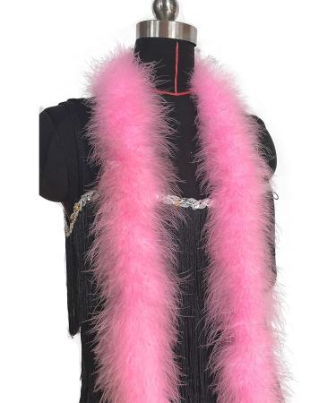 Happy Feather 2 Yards 20g Light Pink Marabou Feather Boa for DIY Craft and Wedding Decoration - Buy Online on GoSupps.com