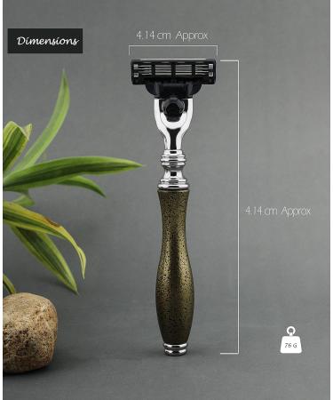 Premium Men's Shaving & Grooming Set | 3 Edge Razor Badger Hair Brush Bowl & Soap - Perfect Gift - Buy Online on GoSupps.com