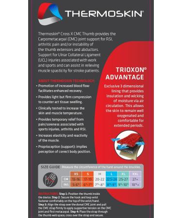 Buy Thermoskin Cross-X CMC Thumb Splint | RSI & Arthritis Support | Small Right Size - International Shipping Available - Buy Online on GoSupps.com