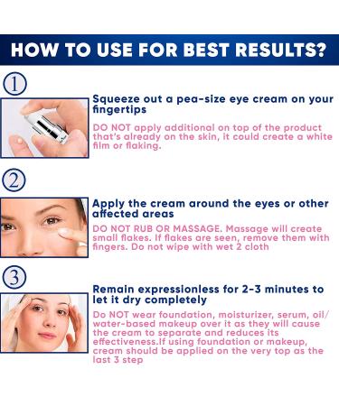 Firming Eye & Face Cream - Reduce Bags & Puffiness, Smooth Wrinkles - Temporary Tightener & Wrinkle Remover for Youthful Look - 10ml - Buy Online on GoSupps.com