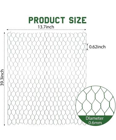 SATINIOR 2 Sheets Galvanized Chicken Wire Net 13.7 x 40 Inches for Crafts - Green Hexagonal Wire Mesh - Buy Online on GoSupps.com