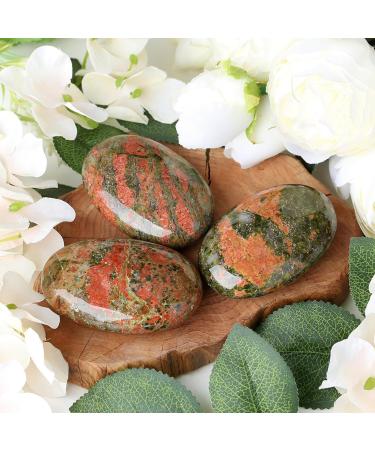 Buy Xiannvxi 2.4'' Unakite Crystal Palm Stone for Worry Relief | Natural Polished Gemstone for Reiki Healing & Massage - International Shipping Available - Buy Online on GoSupps.com