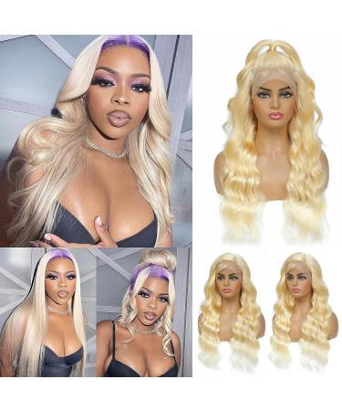 Octtsea 613 Blonde Lace Front Human Hair Wig 22 Inch Body Wave | Pre Plucked with Baby Hair | 150% Density HD Lace Frontal Wig for Women - Buy Online on GoSupps.com
