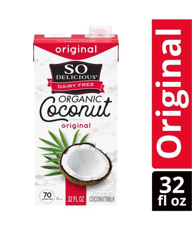 So Delicious Dairy Free Shelf-Stable Coconut Milk - Original, Vegan, Non-GMO Project Verified - 1 Quart - Buy Online on GoSupps.com