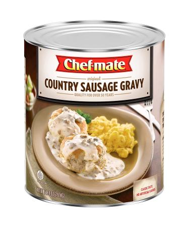 Chef-mate Country Sausage Gravy, 6 lb 9 oz #10 Can - Breakfast Sausage for Delicious Biscuits and Gravy - Buy Online on GoSupps.com
