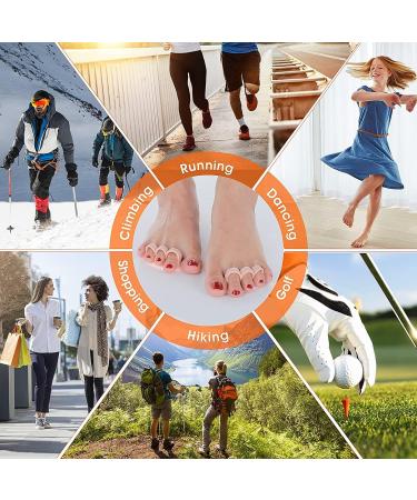 Careor Hammer Toe Pillows - 6 Gel Pads for Curved Claw & Mallet Toes Relief | Corrector & Support for Right & Left Feet - Buy Online on GoSupps.com