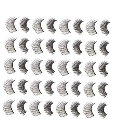 DRESSOOS 20 Pairs Artificial False Eyelashes Make up Kit Beauty Eyelashes Lash Kit Cosmetics False Eyelashes Fans Volume False Eyelash Natural False Eyelashes Makeup Tools 3d Lengthen