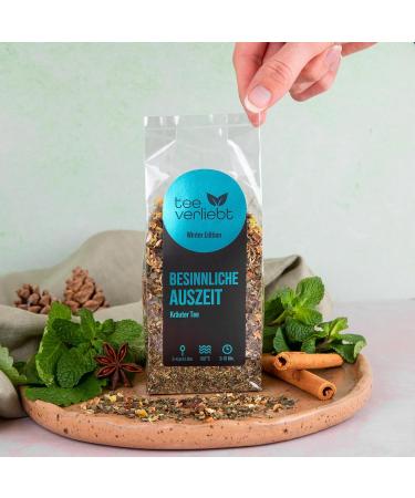 Teeverliebt Winter Edition Contemplative Break Herbal Tea 90 g Loose Herbal Tea Delicious Tea Mix Ideal as a Gift for Christmas - Buy Online on GoSupps.com