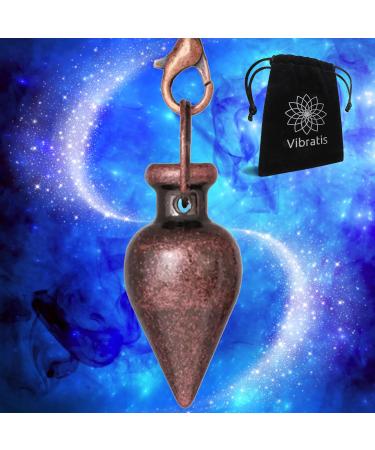 Esoteric pendulum drops bronze | Universal metal pendulum (geobiology medicine reiki divination radionics...)