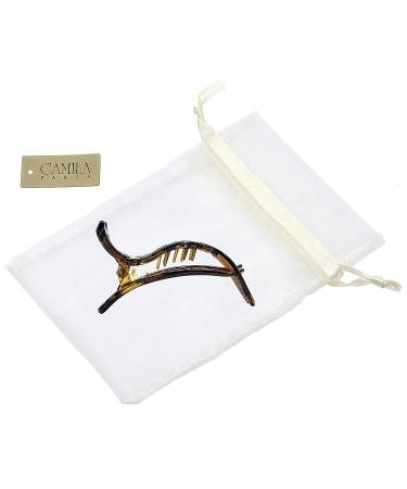 Camila Paris NV73 French Hair Clip for Women - 3 inch Tortoise Hair Side Claw Clip - Strong Hold Styling Accessory - Made in France - Buy Online on GoSupps.com