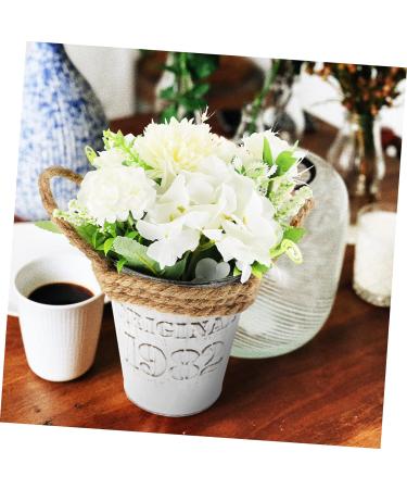 Zerodeko Potted Hydrangea Blue Faux Flowers Ceramic Decor Green Home Decor Spring Decorations for Home Fake Flower Adornment Outdoor Decoration Faux Hydrangea White Props Plastic Artificial White 17x17x19cm - Buy Online on GoSupps.com