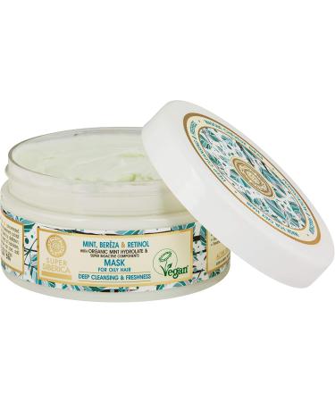 Eurobiolab Natura Siberica Super Mint bereza & retinol Mask for oily hair 300 ml - Buy Online on GoSupps.com