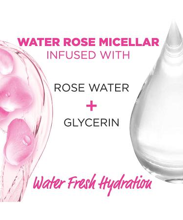 Buy Garnier SkinActive Rose Micellar Cleansing Water 13.5 fl oz - Gentle Cleanser with Rose Water & Glycerin - Buy Online on GoSupps.com