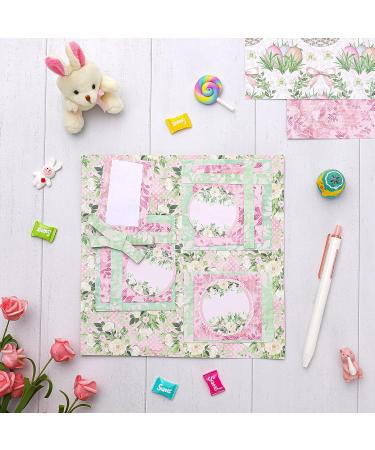 Whaline Vintage Easter Pattern Paper - 24 Sheets, Double-Sided Scrapbook Paper for Card Making & Photo Decor - 30x30cm - Buy Online on GoSupps.com