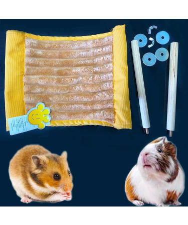 Double Layer Hamster Hammock House | Guinea Pig Bed Hideout | Hanging Swing Winter Warm Bed for Small Pets | Washable Nest for Mouse, Rat, Hamster | Cozy Hideaway for Playing and Sleeping - Buy Online on GoSupps.com