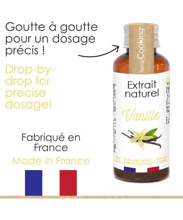 ScrapCooking - Natural Vanilla Extract 40ml - Liquid Vanilla Flavor for Pastries Yogurts Cakes Biscuits Desserts - Buy Online on GoSupps.com