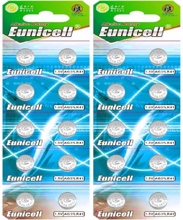 AG3 Alkaline Button Cells - Set of 10 (G3 LR41 LR41SW LR736 SR41W 384 392) - 1.5V High Performance Batteries for Watches & Electronics - Buy Online on GoSupps.com