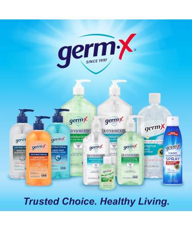 Germ-X Antibacterial Liquid Hand Soap Waterfall Scent 16 oz (Pack of 4) - pH Balanced, Dermatologist Tested - Clear Hand Wash for Kitchen or Bathroom - Back to School Supplies - Buy Online on GoSupps.com