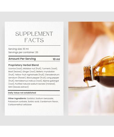 AKSHAR Ayurveda - Tulsin Syrup, Natural Cough Syrup with Licorice, Ginger, Turmeric, Basil, Malabar Nut - Respiratory Lung Health Supplements, Mucus Relief & Bronchial Wellness Syrup (1 Pack) - Buy Online on GoSupps.com