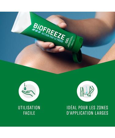 Biofreeze - Pack of 3 Cold Action Gel Tubes - Relieves muscle and joint pain - 3 x 118ml - Buy Online on GoSupps.com