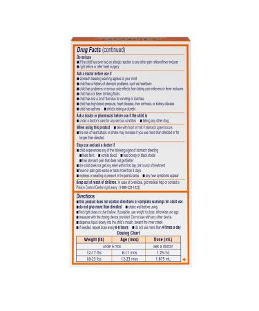 Motrin Infant's Oral Suspension Berry - Pain Reliever & Fever Reducer 0.5 oz | Fast International Shipping - Buy Online on GoSupps.com