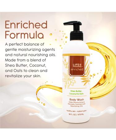 Sensitive Skin Moisturizing Body Wash - Fragrance & Sulfate Free - 2-Pack 16oz with Pump - Buy Online on GoSupps.com