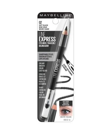 Maybelline Line Express Soft Black Eyeliner Pencil with Smudger Tip - 0.035 oz - Buy Online on GoSupps.com