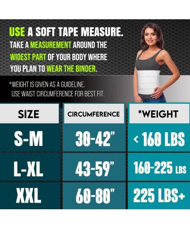BLITZU 12 4 Panels Postpartum Belly Band & Abdominal Binder | Compression Wrap for Surgery Recovery, Hernia, C-Section | Waist 43-60 - Buy Online on GoSupps.com