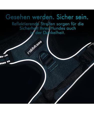 Rabbitgoo No-Pull Dog Harness for Medium & Large Dogs - Breathable Reflective Anti-Training Control - Dark Green (1 Pack) - Buy Online on GoSupps.com