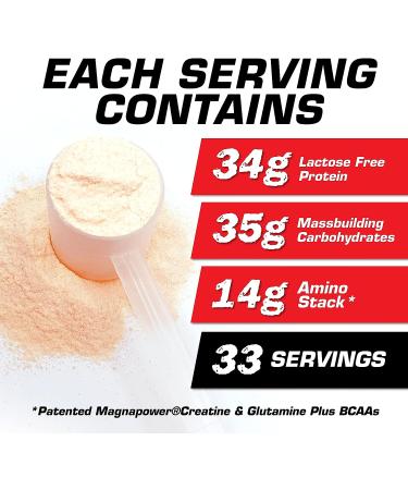 Myogenix Aftershock Post Workout 2.64 lbs - Muscle Growth Protein with Carbs, BCAAs, Creatine & Glutamine for Mass Building - Buy Online on GoSupps.com