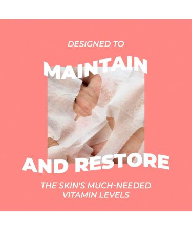 Vitamasques Multivitamin Face Sheet Mask 8-Pack - Restores Radiance, Nourishes Skin, Hydrating & Vegan - Cruelty-Free Multivitamin Mask - Buy Online on GoSupps.com