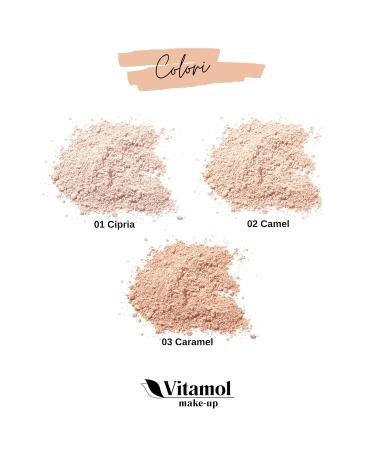 Vitamol Natural Mineral Powder - Bio Micronized Makeup (Caramel) 14g for Flawless Skin - Buy Online on GoSupps.com