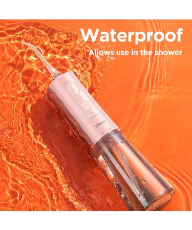 Buy Bitvae Wireless Mouth Shower 3 Cleaning Modes 6 Jet Tips Portable 260ml Waterproof Quartz Pink - 40 Days Use! - Buy Online on GoSupps.com