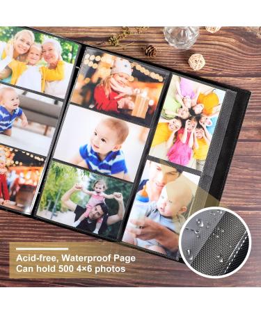 Benjia Baby Girl Photo Album 6x4 Leather Picture Album - Holds 500 10x15cm Photos - Pink 500 Pockets - Buy Online on GoSupps.com