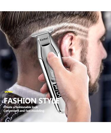 KEMEI KM-5027 Cordless Hair Clipper - Professional Electric Beard Trimmers for Men Zero Gapped T Blade Detailers International Shipping Available - Buy Online on GoSupps.com