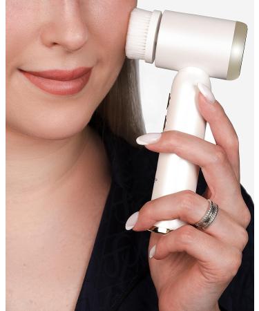 Derma Pro Lab Electric Facial Cleansing Brush - Ultimate Deep Cleanse & Lift - 6 Heads - LED Display - Waterproof - Dermatologist Tested - White - Buy Online on GoSupps.com