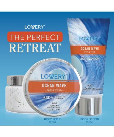 Buy Birthday Gifts for Her | Home Spa Gift Baskets | Ocean Wave Spa Set - 11pc Bath and Body Gift Basket for Women & Men - Buy Online on GoSupps.com