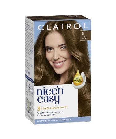 Nice 'n Easy Natural Light Neutral Brown Permanent Hair Dye 116/6