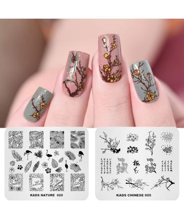 Shop KADS 11-Piece Nail Stamp Set 10 Christmas Snowflake & Cute Animal Plates with Stylish Bag International Shipping Available! - Buy Online on GoSupps.com