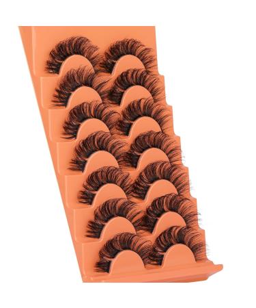 Fluffy Cluster Lashes - Natural Wispy False Eyelashes - 7 Pairs Multipack by Eefofnn - Buy Online on GoSupps.com