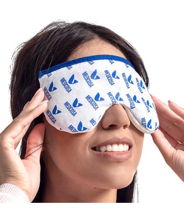 Medcosa Moist Heat Eye Bag | A Real Eye Opener | Heated Eye Mask | Warm Flaxseed Compress Pad | Easily Microwavable & Ideal for Heating Dry Eyes, Migraines & Other Eye Ailments