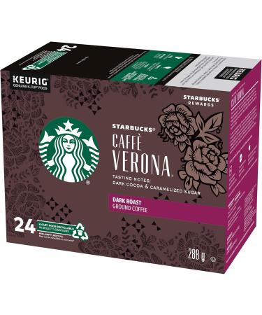 Starbucks Caf Verona K-Cup Packs Caf Verona 24 Count Verona K-Cup Packs Caf Verona 24 count (Pack of 1) - Buy Online on GoSupps.com