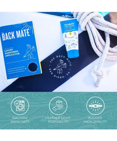 Back Mate Back Lotion Applicator - Premium Microfiber Self Tanning Tool for Full Body Coverage | Easy Reach Upper/Lower Back & Soft Sunscreen Application - Buy Online on GoSupps.com