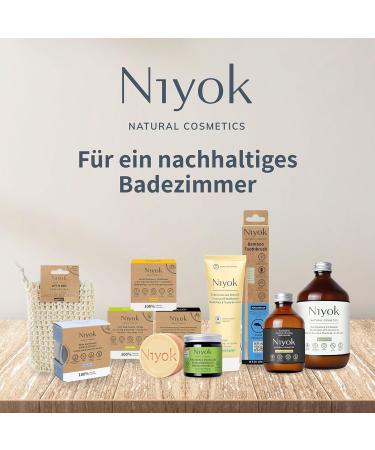 Buy Niyok Organic Coconut Oil Pulling Oil - Lemongrass & Ginger (2x200ml) | Vegan Mouthwash for Tartar Caries & Bad Breath - Buy Online on GoSupps.com