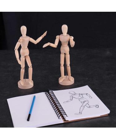 US Art Supply 12 Artist Drawing Manikin - Flexible Body, Male & Female Pair - Perfect for Figure Drawing - Buy Online on GoSupps.com
