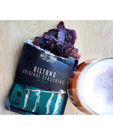 Made For Drink Biltong Original Seasoning - Premium Bar Snacks Made For Beer Keto Friendly 100% Grass Fed Irish Beef Free From 14 Major Allergens We Are 100% Carbon Neutral - 6 x 30g Gift Set Biltong | 6 x 30g Gift Set - Buy Online on GoSupps.com