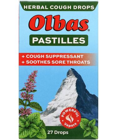 Olbas Maximum Strength Herbal Cough Drops - 27 Therapeutic Pastilles - Buy Online on GoSupps.com