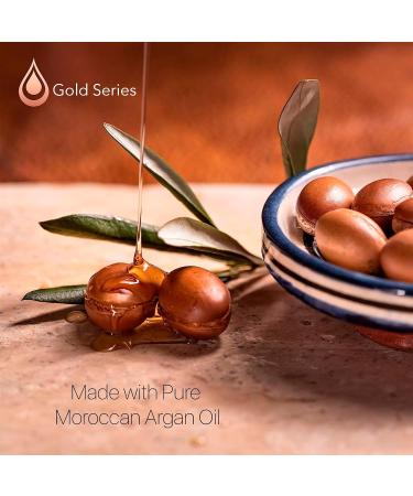 Moroccan Gold Series Deep Hydrating Argan Oil Hair Mask 18.6oz - Sulfate Free Hair Repair Treatment for Dry, Damaged, Color Treated, and Curly Hair - Enriched with Keratin - Natural Formula - Buy Online on GoSupps.com