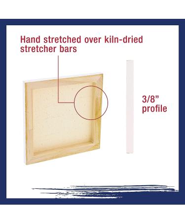 U.S. Art Supply Mini Stretched Canvas Set - Square Assortment (8 Canvases in Various Sizes) 10-Ounce Primed for Painting - Buy Online on GoSupps.com