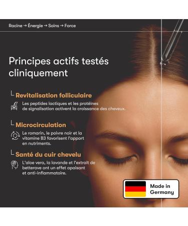 Overnight Hair Growth S rum - S rum capillaire en cas de chute de cheveux - Avec romarin panth nol et aloe vera - Favorise la croissance des cheveux - Alternative naturelle au minoxidil - Buy Online on GoSupps.com